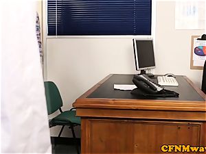 Cfnm female dominance Lissa love gives doctor a oral job