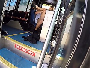 Natalia Starr smashes a bus driver for a free rail